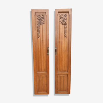 Pair of Art Deco carved doors