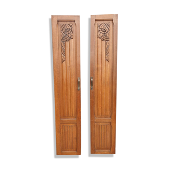 Pair of Art Deco carved doors