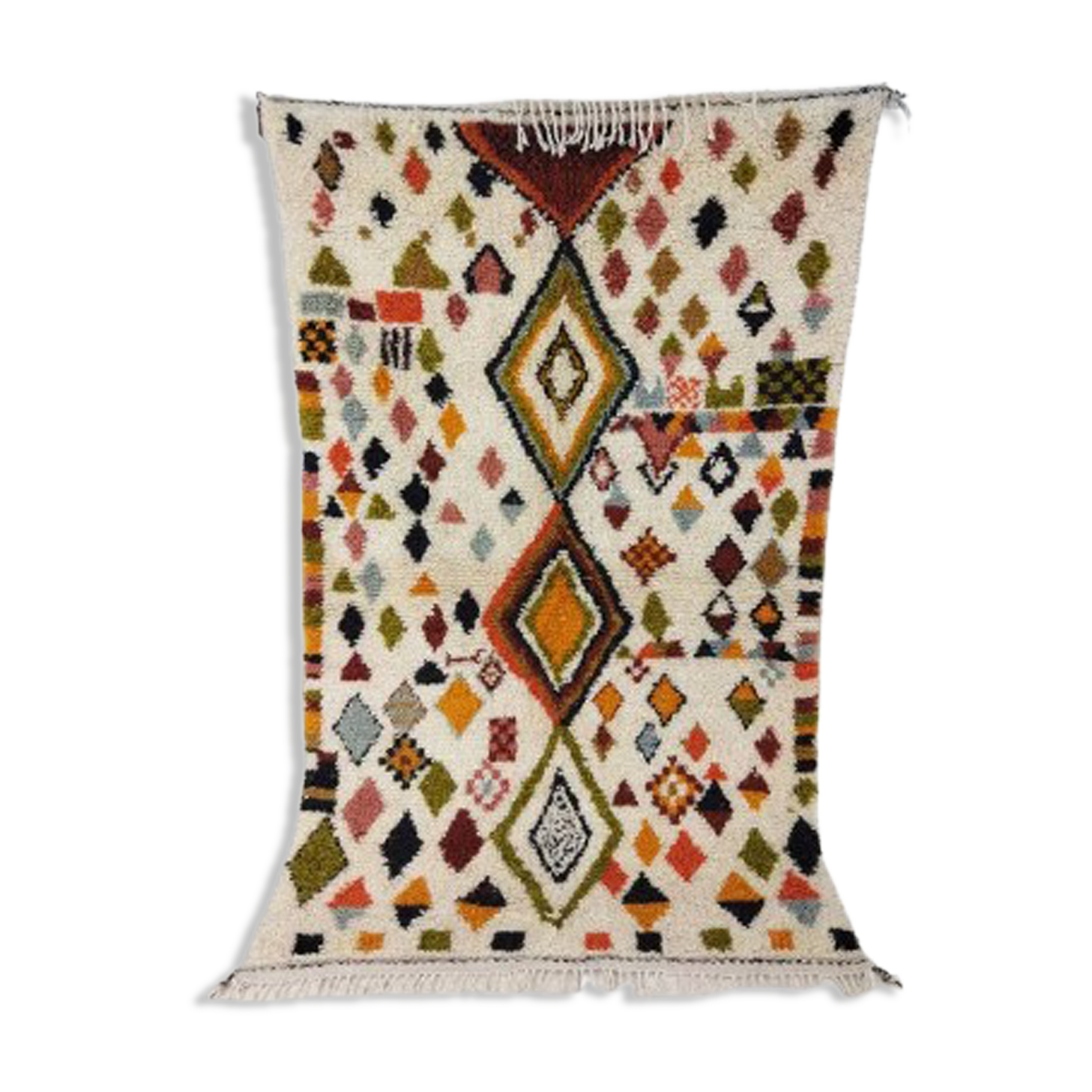 Handmade moroccan berber carpet 194 x 133 cm