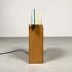 Wood and plastic retro lamp, 1970