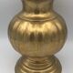 Vintage ball shape vase with godron in brass