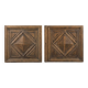 Pair of old solid oak doors