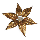 Floral applique by Willy Daro, Hollywood Regency style, 1970.