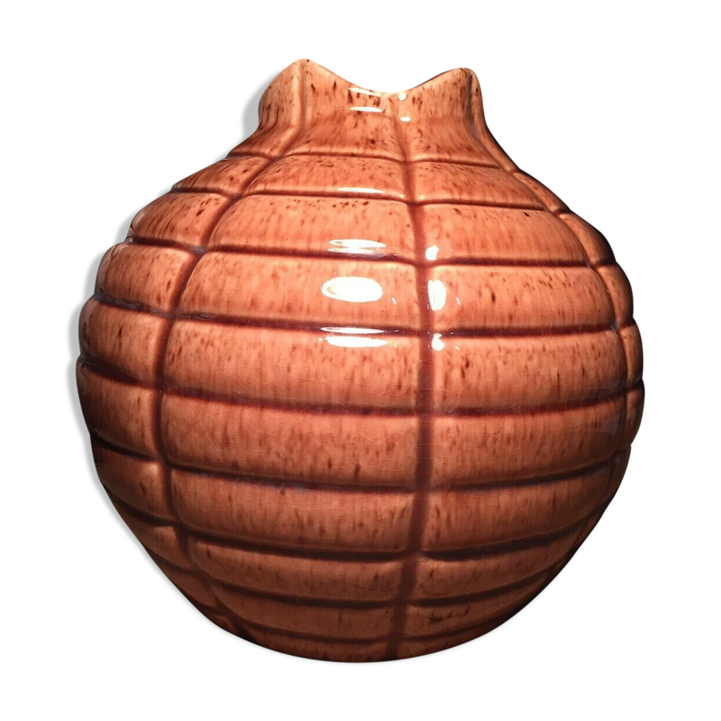 Vase en céramique signé Elgé