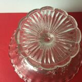 Coupe sur pied en verre moulé