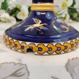 Gien candlestick cut into lamp base