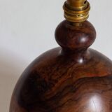 Monoxyle lamp base in elm burl, Anonymous craftsmanship, 1960s