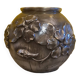 French Art Deco Pewter Vase By Lucien Houzeaux, 1920s