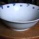 Blue salad bowl Digoin Art Deco Flowers