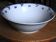 Blue salad bowl Digoin Art Deco Flowers