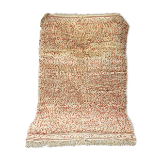 Tapis beni ourain rouge chiné 267 x 163