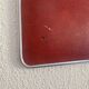 Vintage 1960 ponceau red barber mirror - 39 x 29 cm