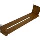 Vintage wooden wall shelve rack bookshelf in wood minimalist