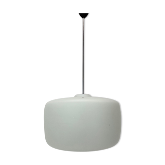 Large Mid-century Milk Glass Pendant, 1960's