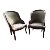 Pair of chairs convertible style 19th