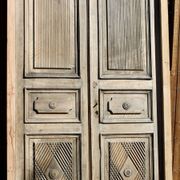 Double Door In Carved Walnut 19th Century