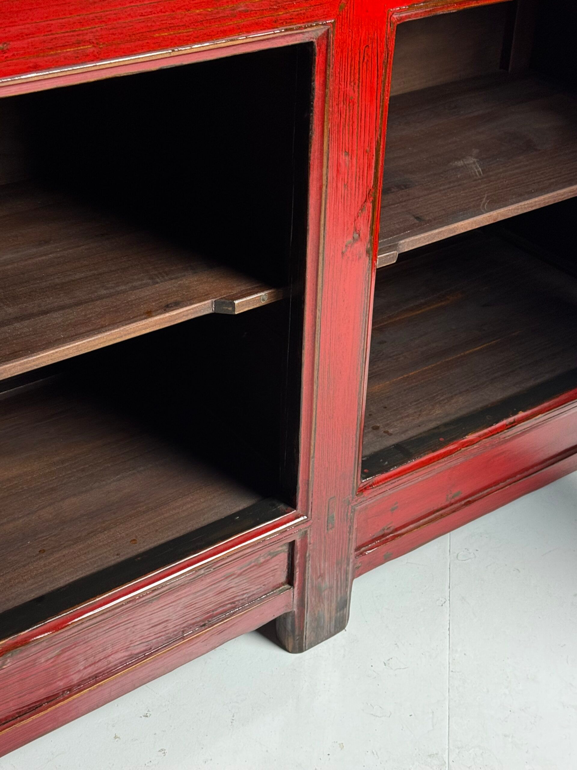Chinese sideboard red