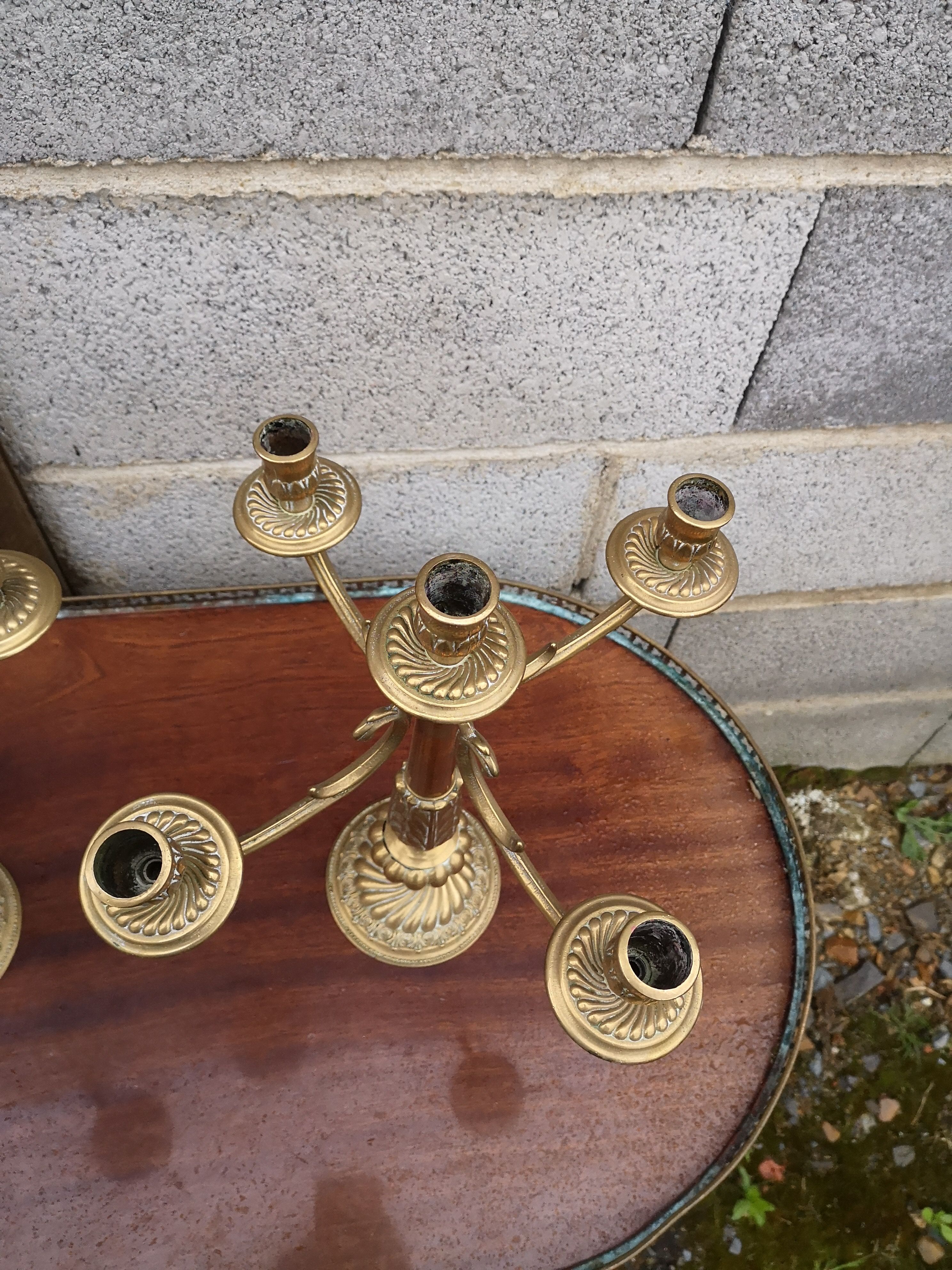 Pair of golden candlesticks