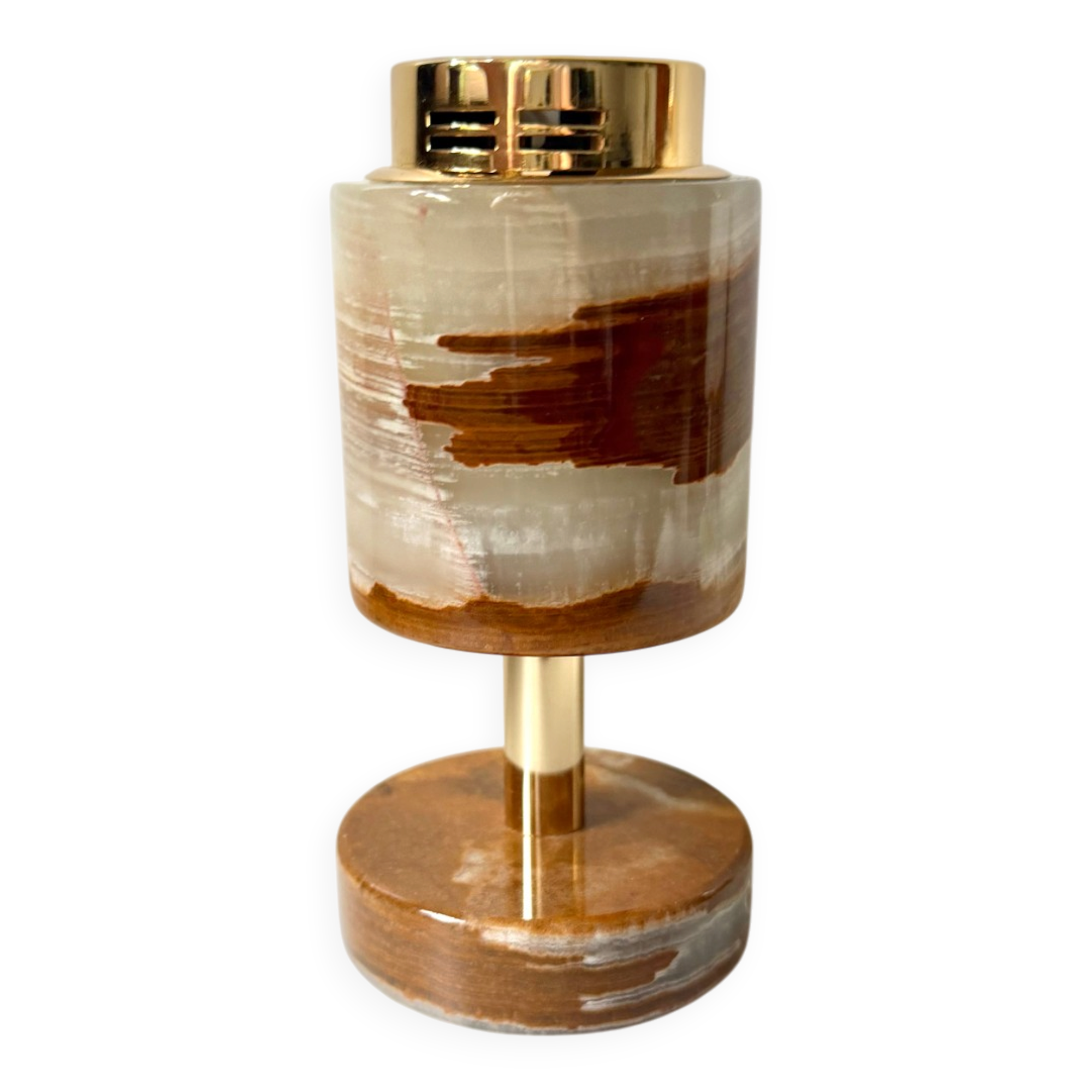 Vintage SAROME Japan Marble Onyx Table Lighter
