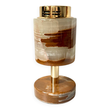 Vintage SAROME Japan Marble Onyx Table Lighter