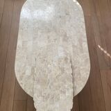 Table basse vintage en pierre de Mactan