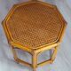 Table basse vintage en rotin