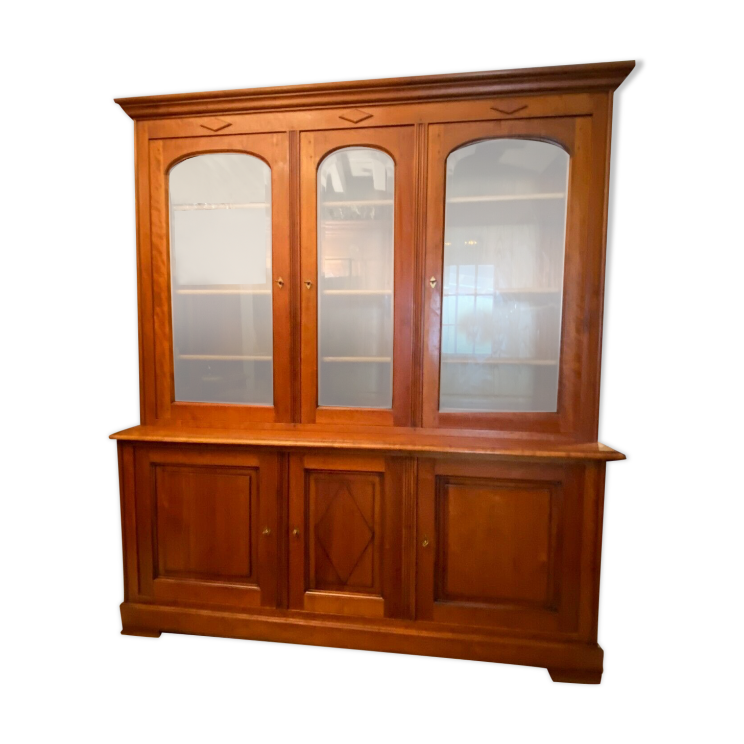 Library 2 bodies in solid blond cherry style Directoire