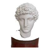 White plaster Greek head