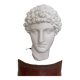 White plaster Greek head