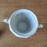 Porcelain sugar bowl with floral decoration