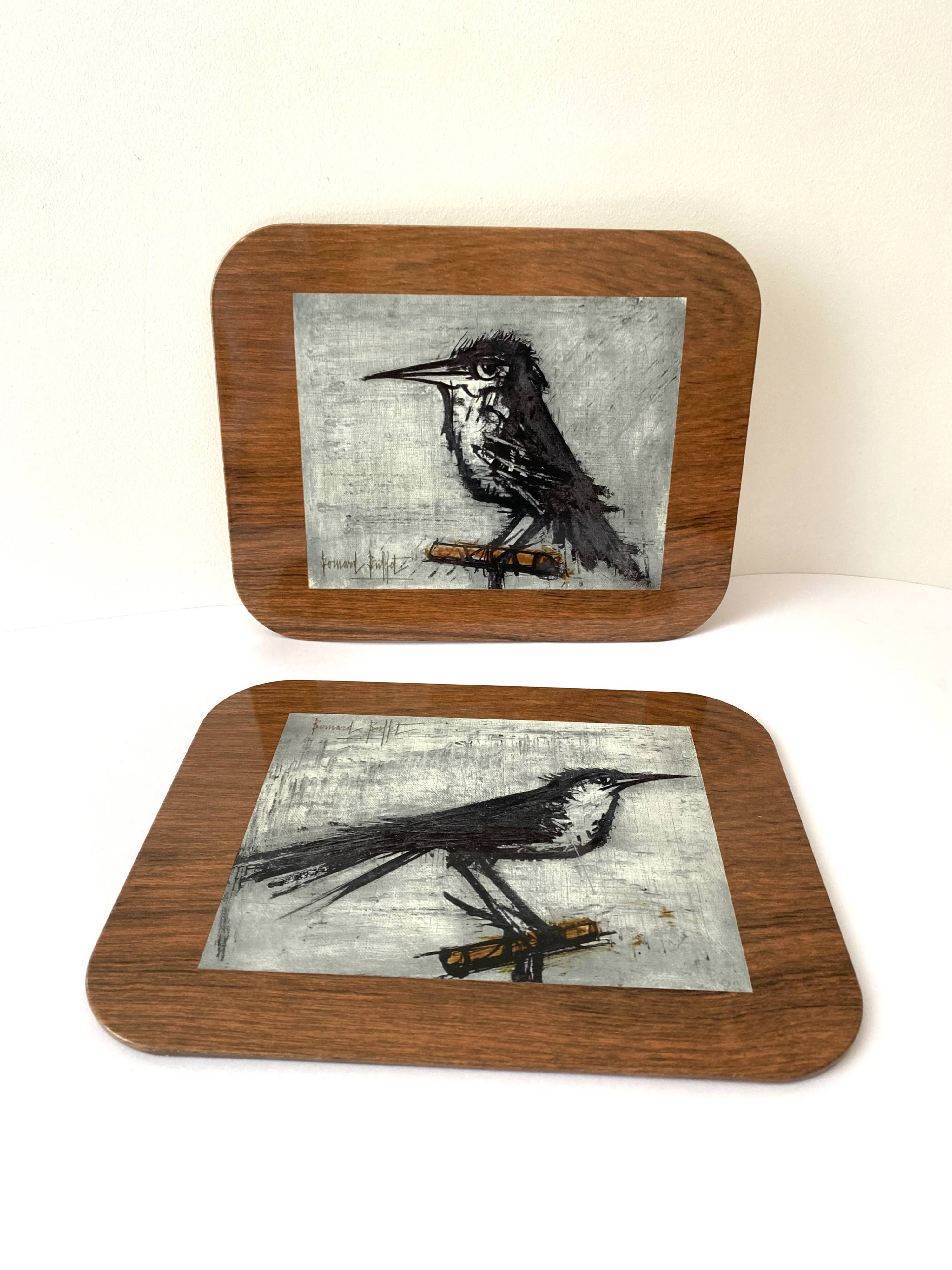 Birds trivet by Bernard Buffet vintage