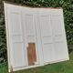 Pair of 19th-century cupboard doors and frame, woodwork
