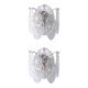 Mid-Century Modern Style “Nuvoletta” Murano Style Glass Disc Wall Sconce