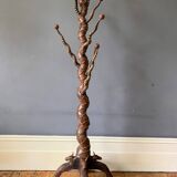 Porte-manteau sculpté en palissandre et corne de cerf du XIXe siècle
