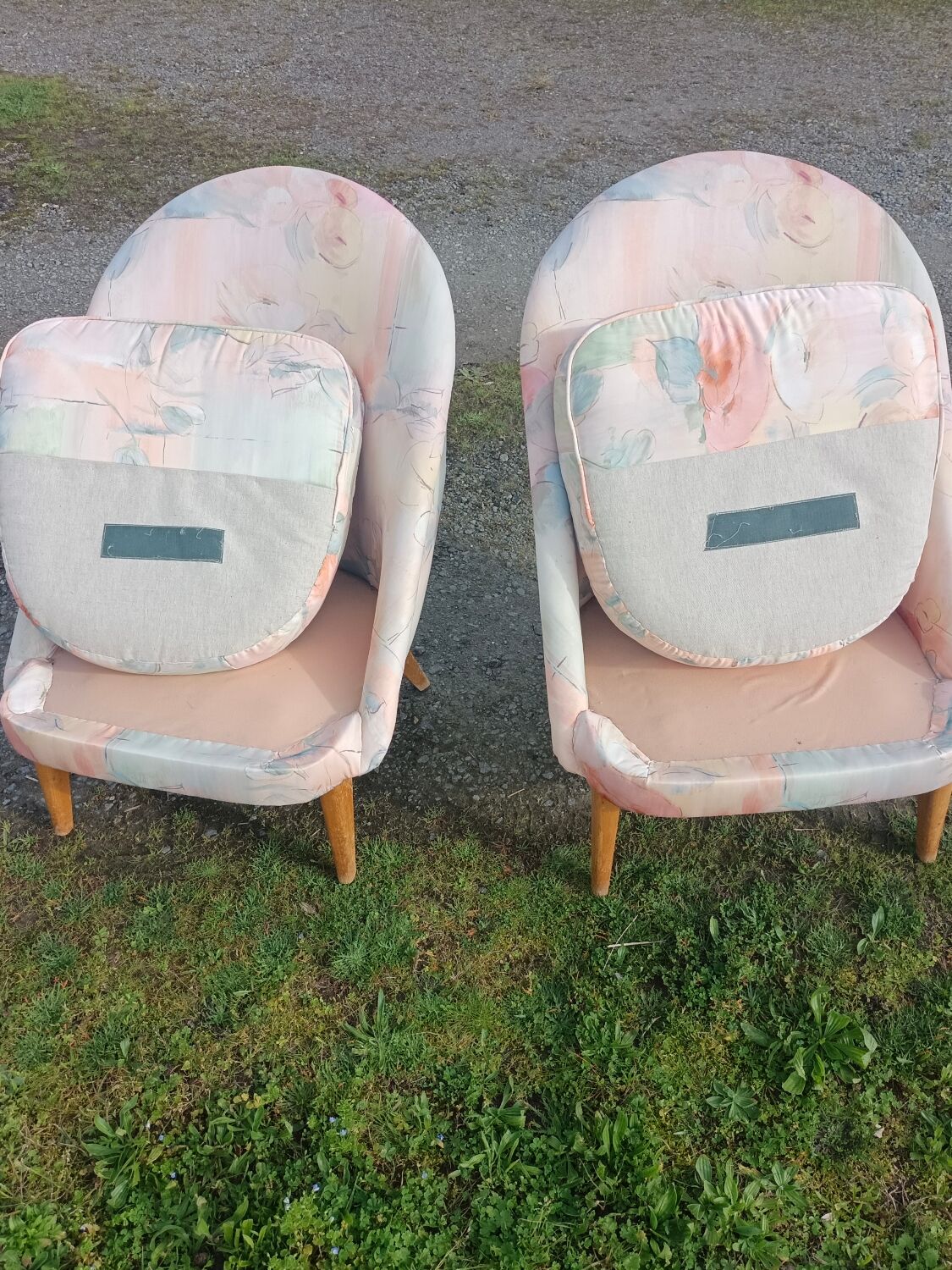 Vintage armchair pair