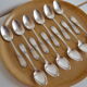 12 tablespoons metal argente orfevre frionnet francois