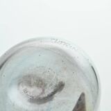 Blown glass bottle by Claude Morin, Dieulefit circa 1975