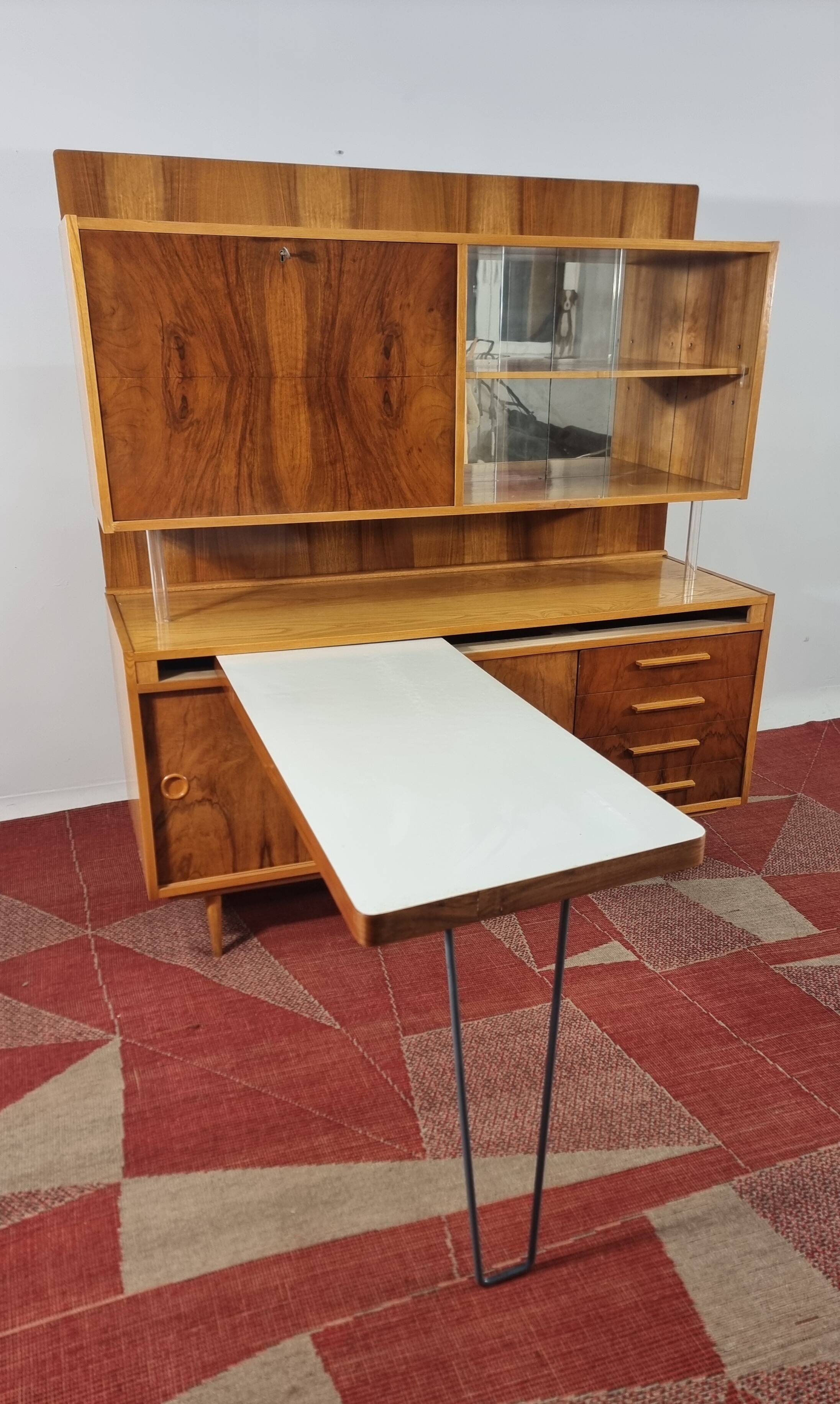 Vintage sideboard and desk, 1970s