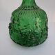 Empoli green glass bottle, zodiac signs