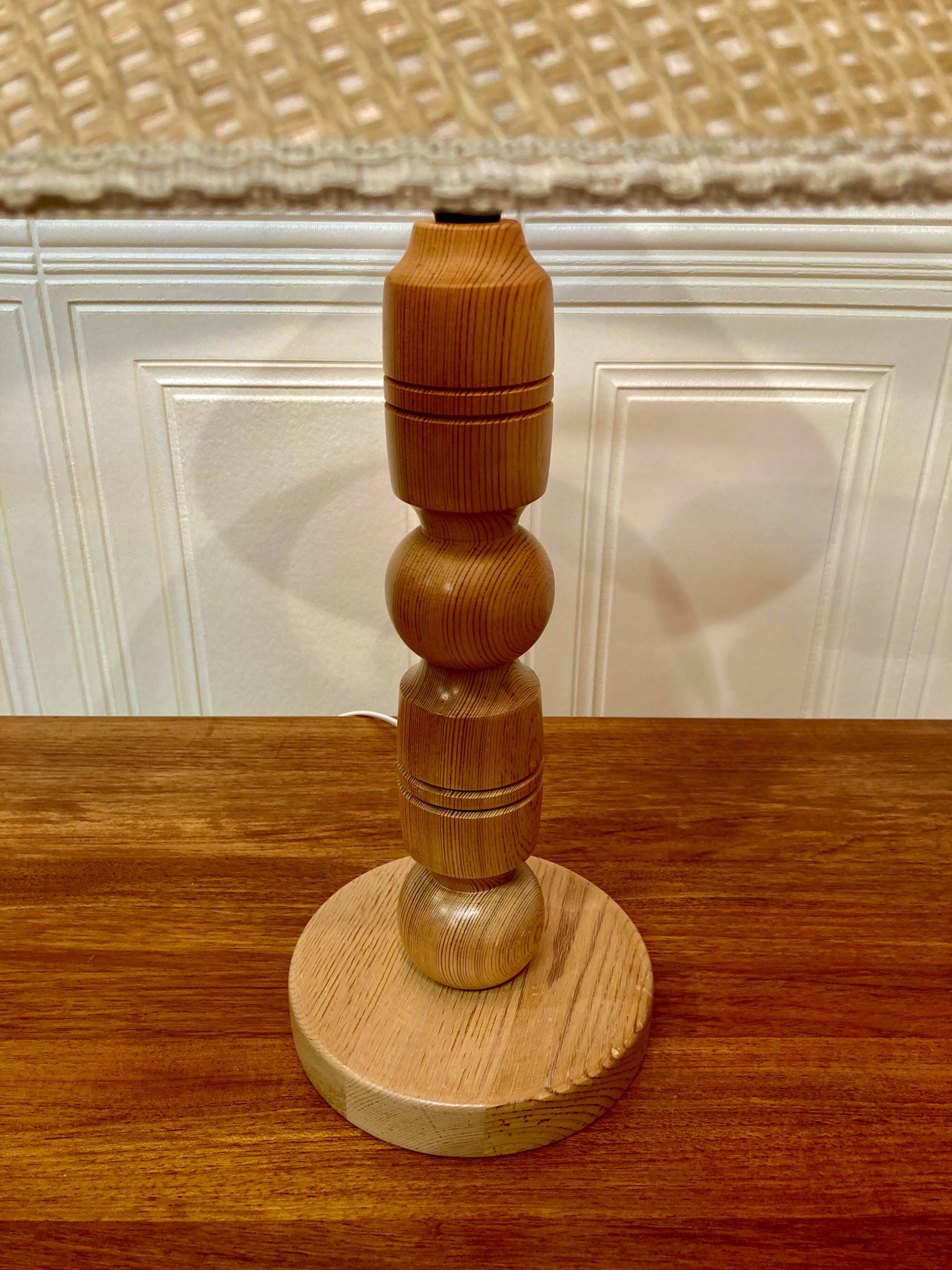SOLID WOOD LAMP SCANDINAVIAN DESIGN 1960.