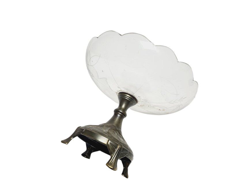 Art Nouveau bowl on stand, Germany, 1900s