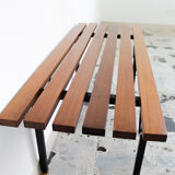 Rosewood bench set with rack Italia 1970s