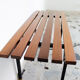 Rosewood bench set with rack Italia 1970s