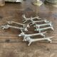 Set of 8 antique silver-plated knife rests Animals