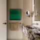 Peinture sur châssis "timeless green" pièce unique signée Bodasca