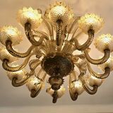 Large Murano glass chandelier – 12 lights – early 20th century