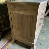 Louis Philippe low buffet in restored walnut 19th