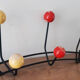 Coat rack, wooden ball hooks