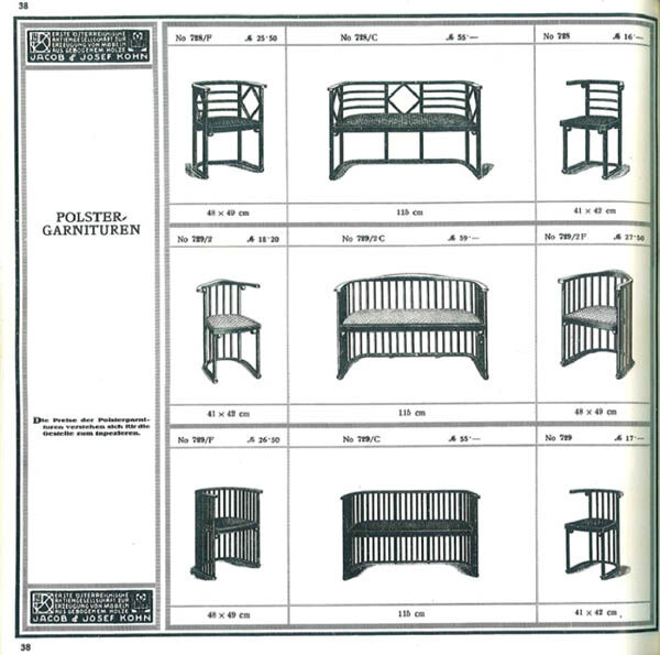 Salon Set by Josef Hoffmann, 1910s