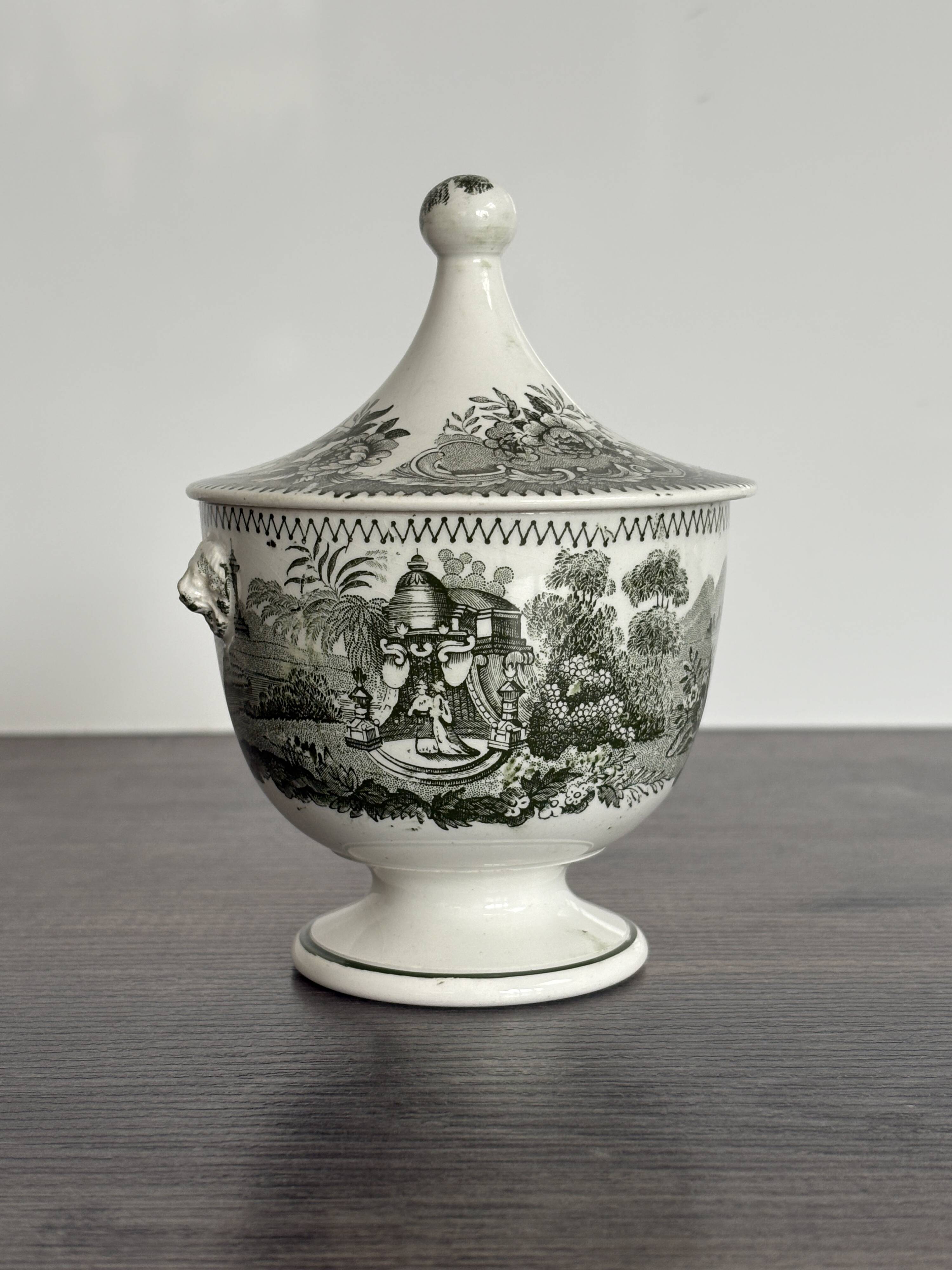 Old Sugar Bowl Jemmapes Faience (Cappellemans)